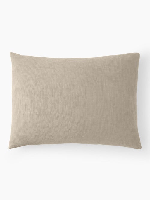 Taie d'oreiller 100 % gaze de coton pur - Kiabi Taie d'oreiller 100 % gaze de coton pur - Kiabi