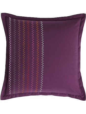 Taie d'oreiller 100 % percale de coton ciruela