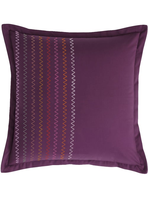 Taie d'oreiller 100 % percale de coton ciruela - Kiabi