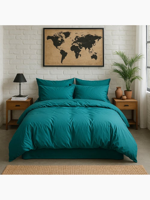 Taie d'oreiller 100 % percale de coton elegance - Kiabi