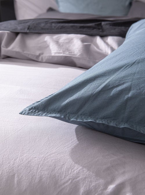 Taie d'oreiller 100 % percale de coton elegance - Kiabi