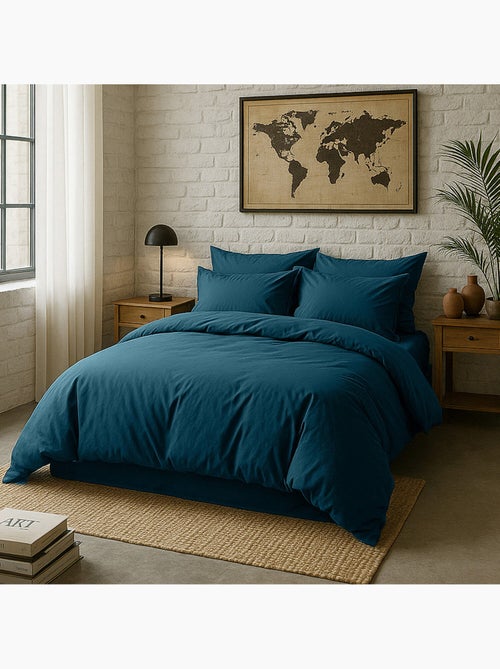 Taie d'oreiller 100 % percale de coton elegance - Kiabi