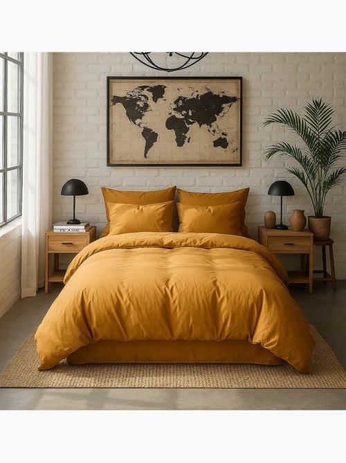 Taie d'oreiller 100 % percale de coton elegance - Kiabi