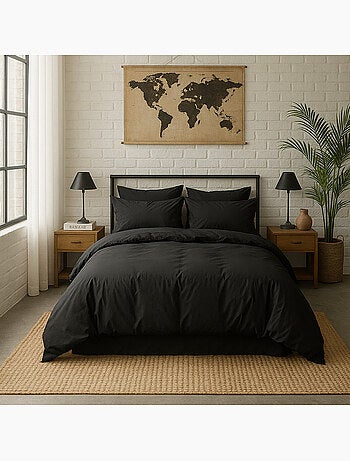 Taie d'oreiller 100 % percale de coton elegance