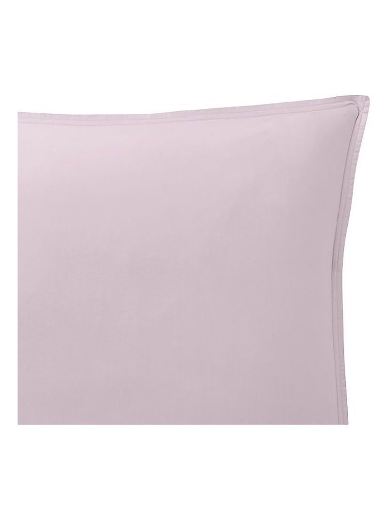 Taie d'oreiller 100 % percale de coton elegance Rose - Kiabi