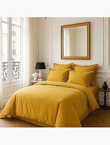 Taie d'oreiller 100 % satin de coton