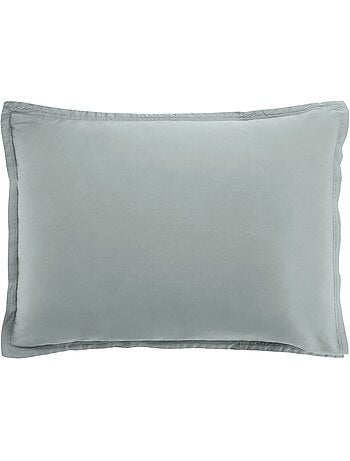 Taie d'oreiller 100 % satin de coton