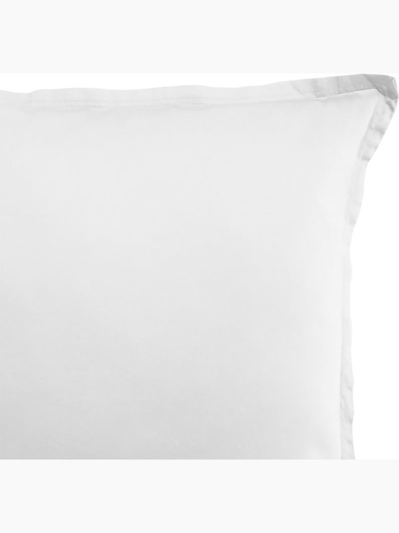 Taie d'oreiller 100 % satin de coton desir Neige - Kiabi