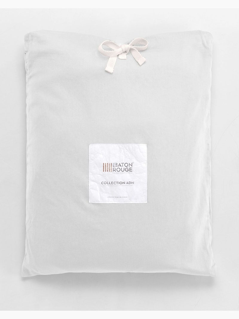 Taie d'oreiller 100 % satin de coton desir Neige - Kiabi