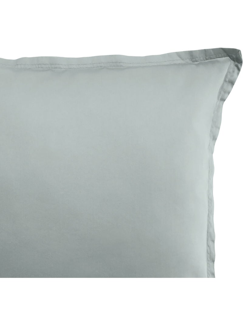 Taie d'oreiller 100 % satin de coton desir Vert - Kiabi