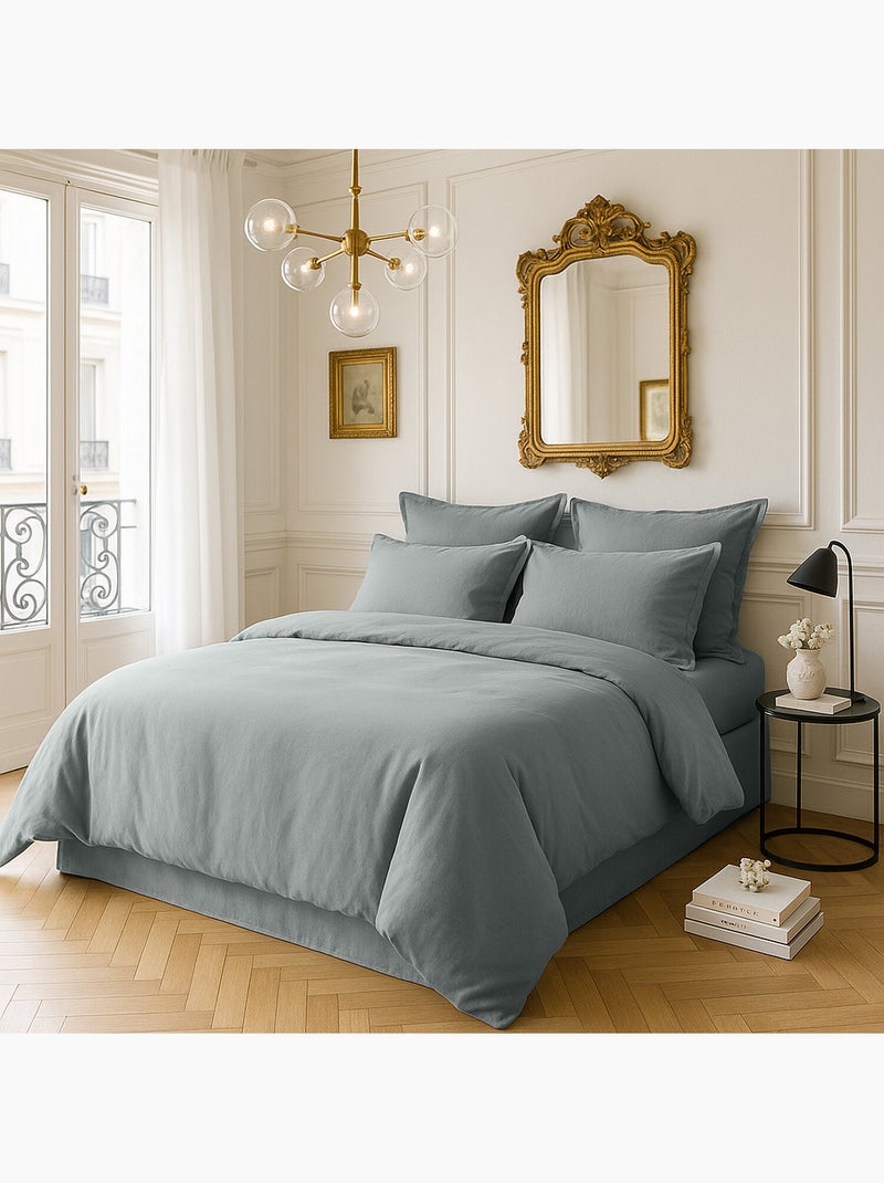 Taie d'oreiller 100 % satin de coton desir Vert - Kiabi