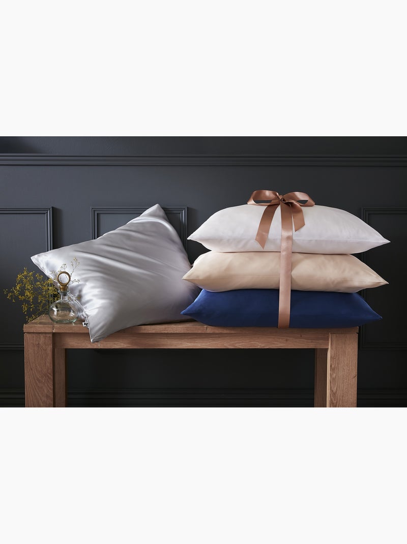 Taie d’Oreiller – 100 % Soie de Mûrier – Soanne Blanc - Kiabi