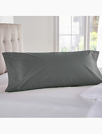 Taie d'oreiller 150x40cm | PIKOLIN HOME | 100% Coton | Gris