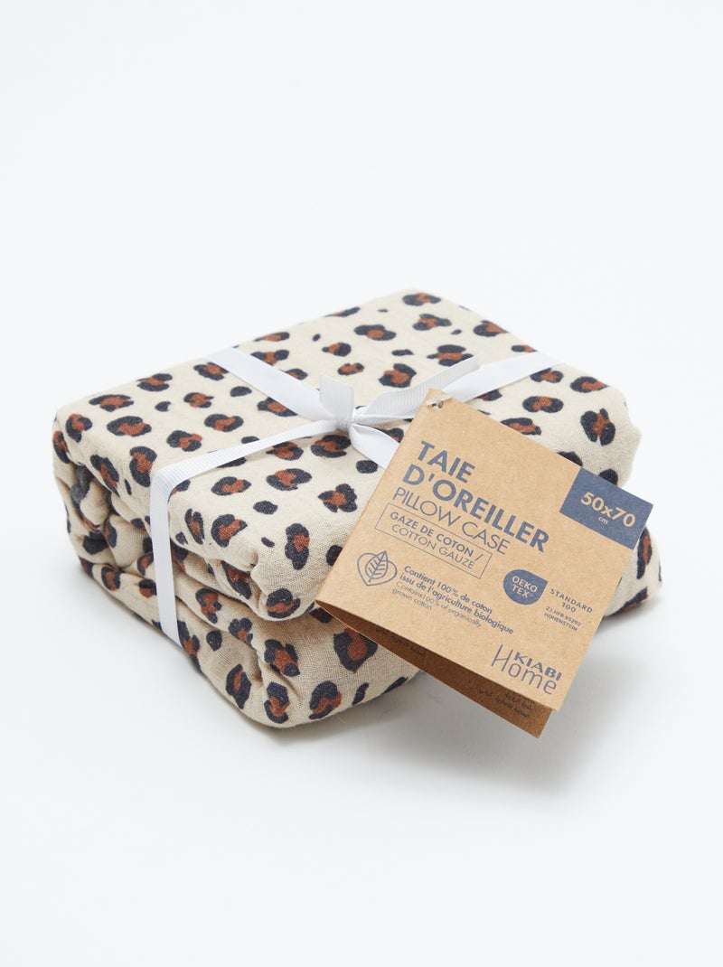 Taie d'oreiller (50 x 70 cm) - Kiabi Home Beige - Kiabi