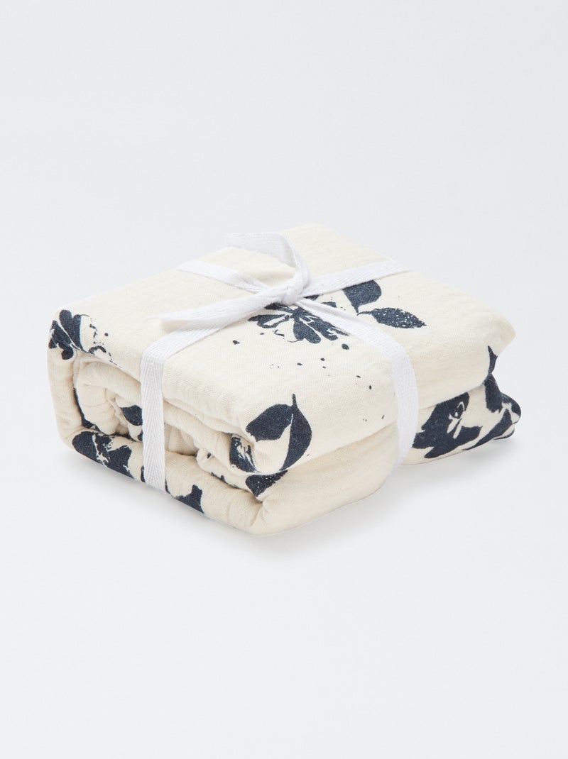 Taie d'oreiller (50 x 70 cm) - Kiabi Home Blanc/bleu - Kiabi