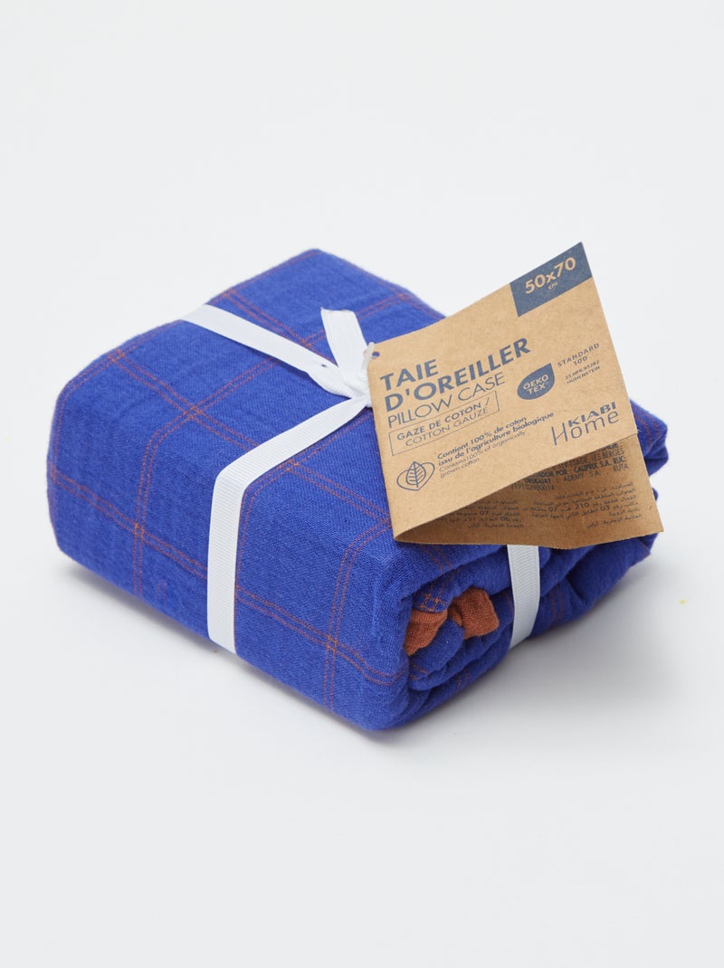 Taie d'oreiller (50 x 70 cm) - Kiabi Home Bleu - Kiabi