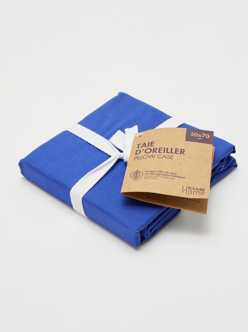 Taie d'oreiller 50 x 70 cm - Kiabi Home Bleu roy - Kiabi