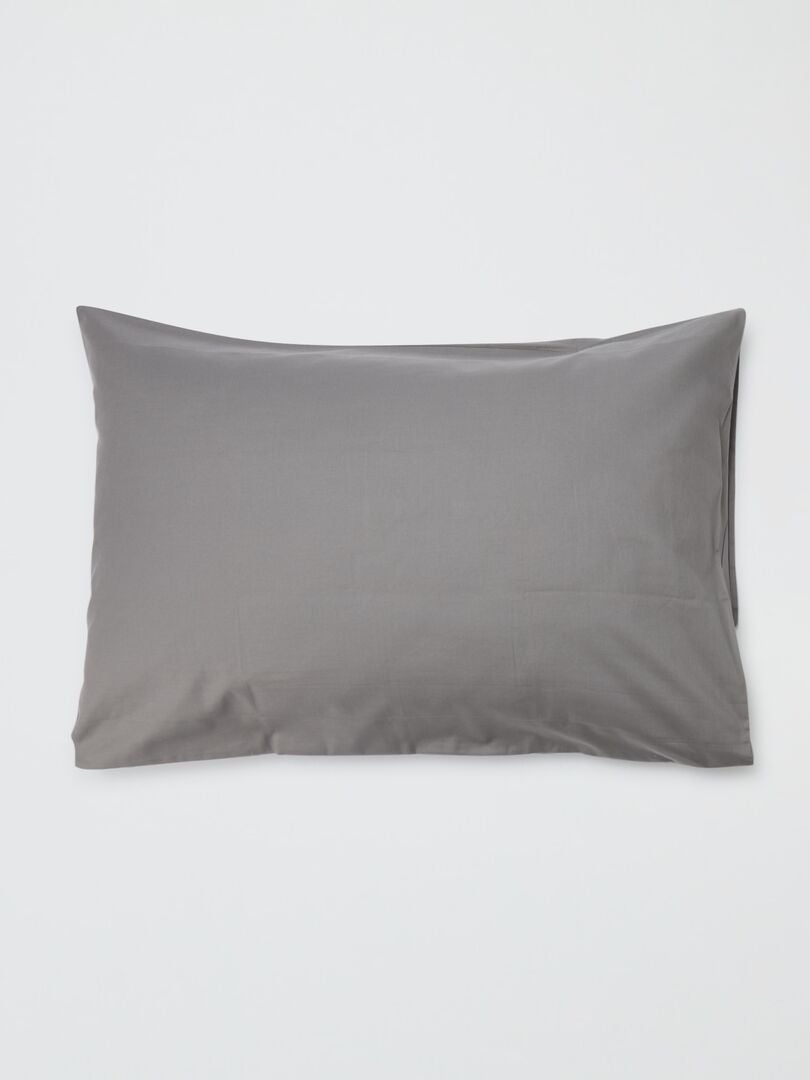 Taie D'oreiller Coton 50x70 Cm - Crème, Douce Et Respirante - Élastique Tout Autour, Certifiée Oeko-Tex - 6