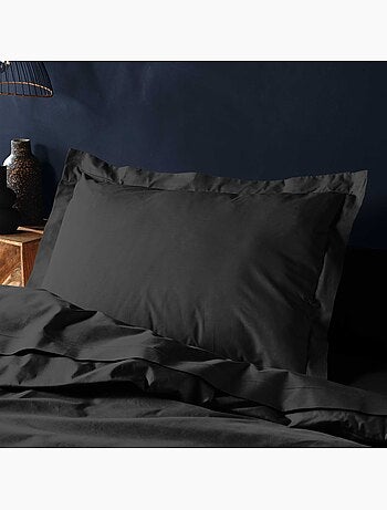 Taie d'oreiller 50 x 70 cm Couleur emotion noir