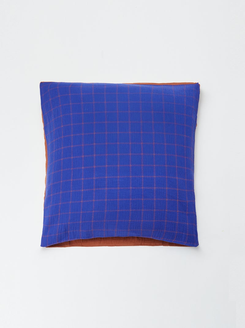 Taie d'oreiller 63 x 63 cm - Kiabi Home Bleu - Kiabi