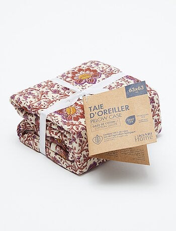 Taie d'oreiller 63 x 63 cm - Kiabi Home