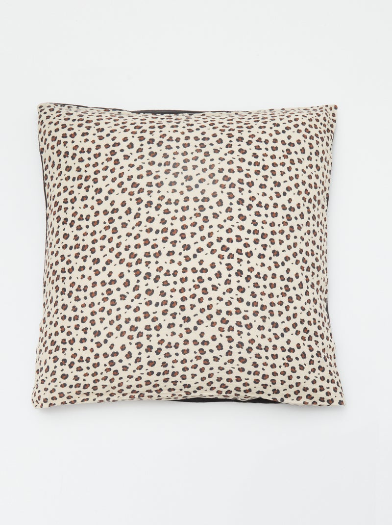 Taie d'oreiller 63 x 63 cm Beige - Kiabi