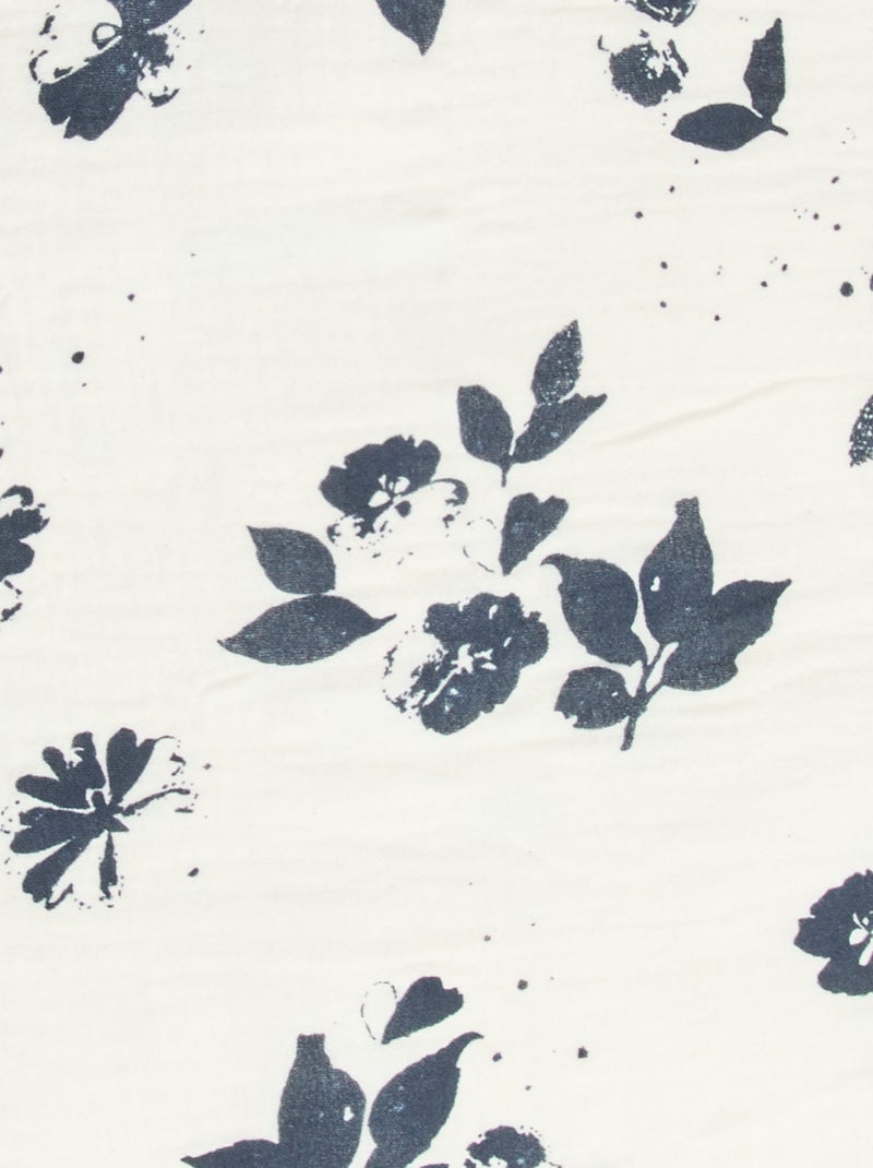 Taie d'oreiller 63 x 63 cm Bleu/blanc - Kiabi