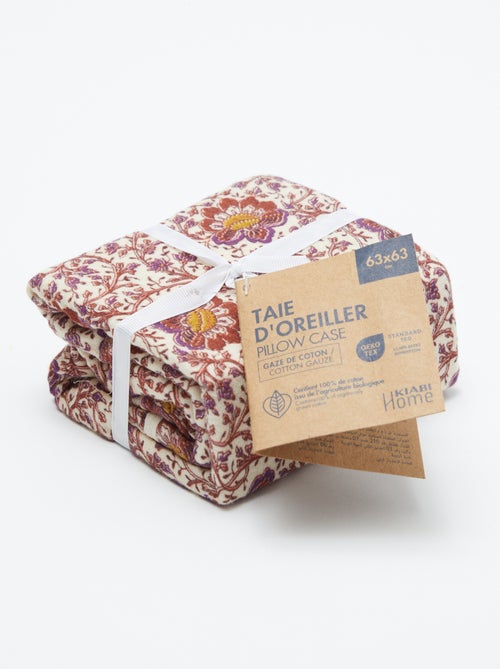 Taie d'oreiller 63 x 63 cm - Kiabi Taie d'oreiller 63 x 63 cm - Kiabi