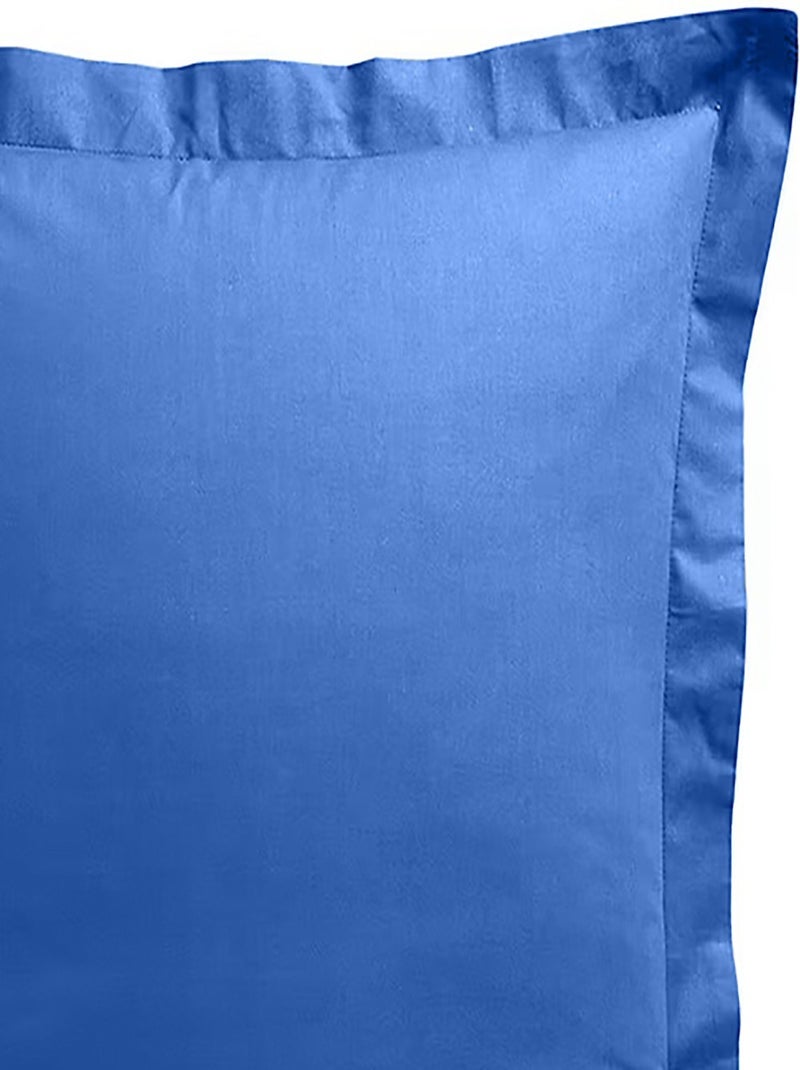 Taie d'oreiller 75x75 cm Coton Bleu - Kiabi
