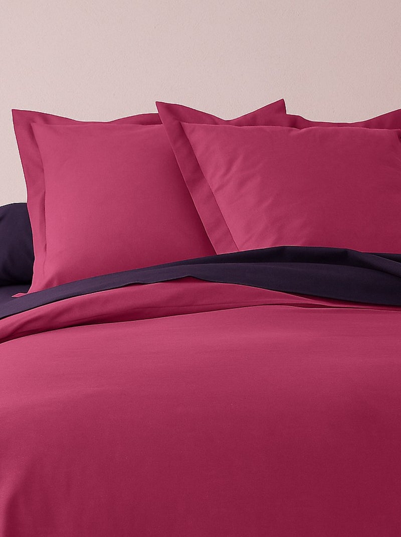 Taie d'oreiller 75x75 cm Coton Rose - Kiabi