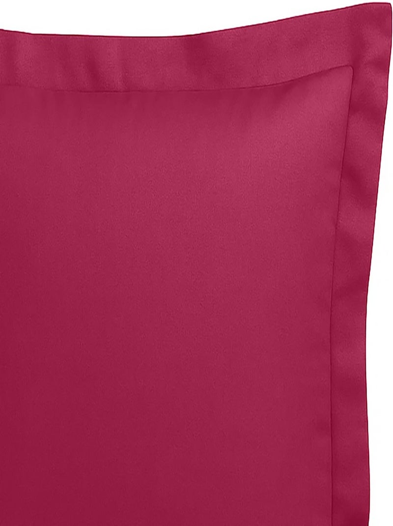 Taie d'oreiller 75x75 cm Coton Rose - Kiabi
