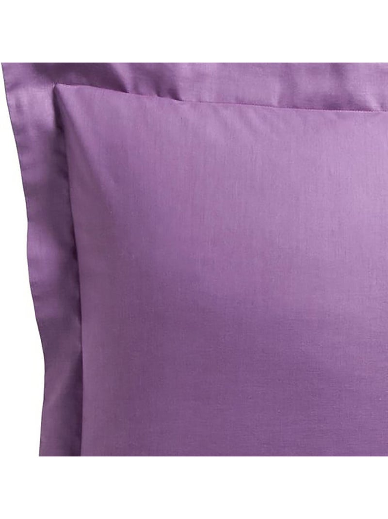 Taie d'oreiller 75x75 cm Coton Violet - Kiabi