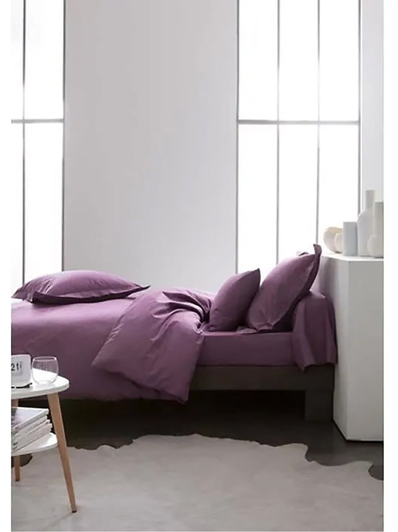 Taie d'oreiller 75x75 cm Coton Violet - Kiabi