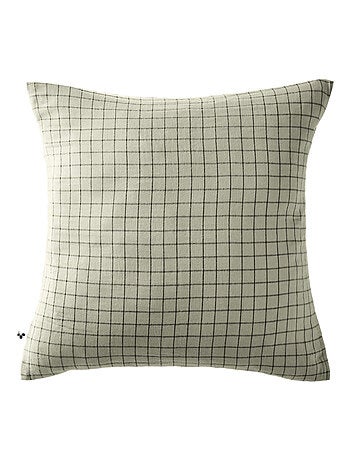 Taie d'oreiller à carreaux