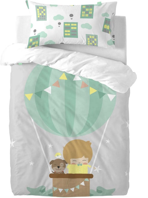 Taie d'oreiller Air balloon "Happyfriday" - Kiabi