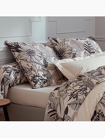 Taie d'oreiller aux impressions noires