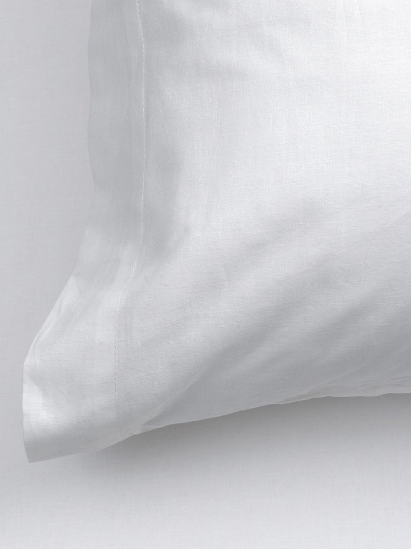 Taie d'oreiller Basic 200 tc "Happyfriday" Blanc - Kiabi