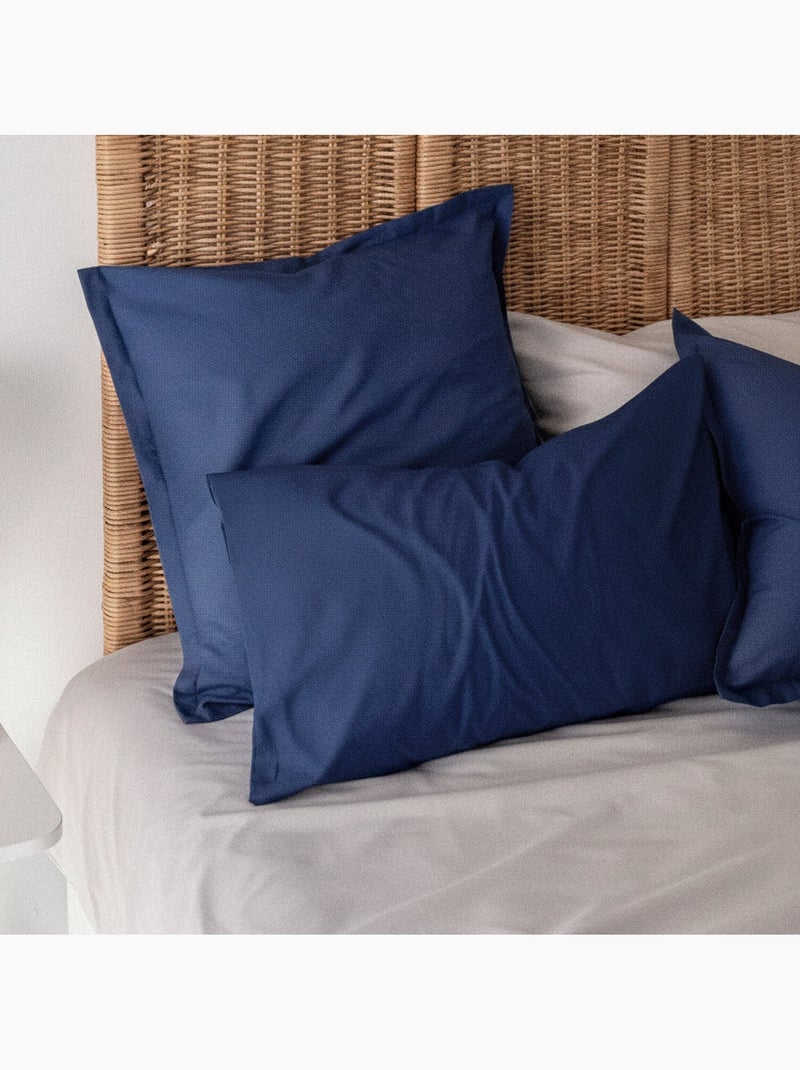 Taie d'oreiller Basic "Happyfriday" Bleu marine - Kiabi
