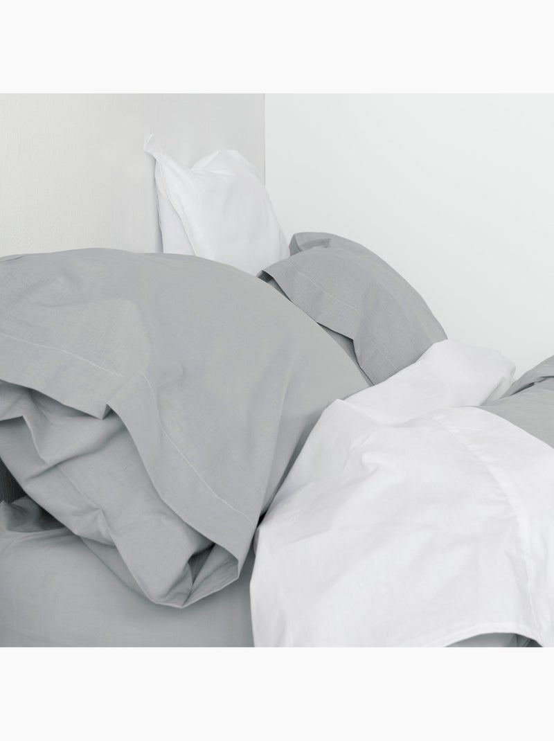 Taie d'oreiller Basic "Happyfriday" Gris - Kiabi