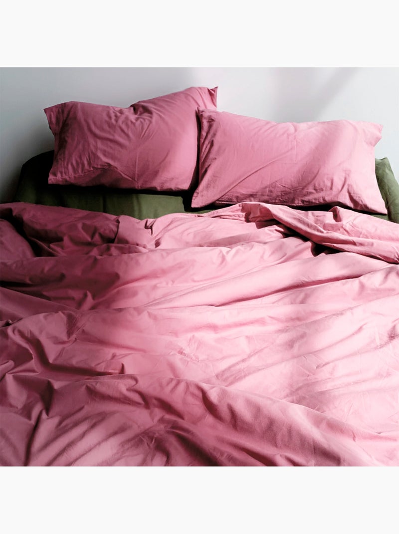Taie d'oreiller Basic "Happyfriday" Magenta - Kiabi