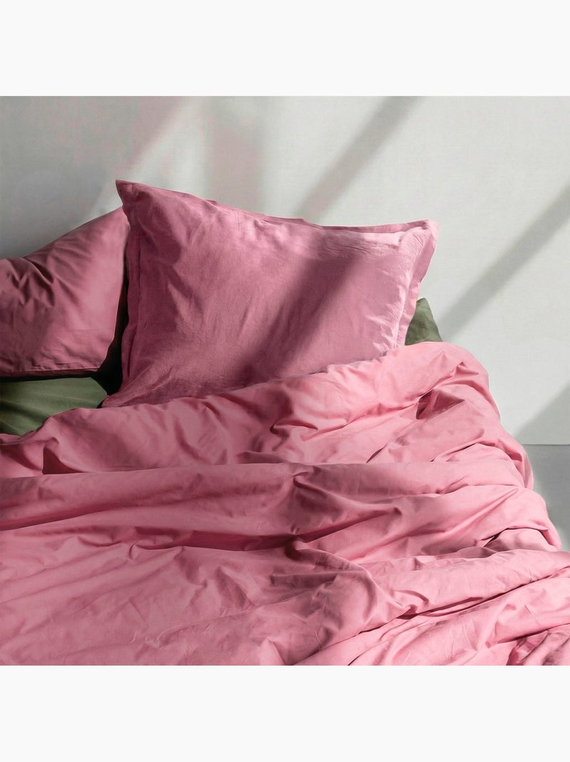 Taie d'oreiller Basic "Happyfriday" Magenta - Kiabi