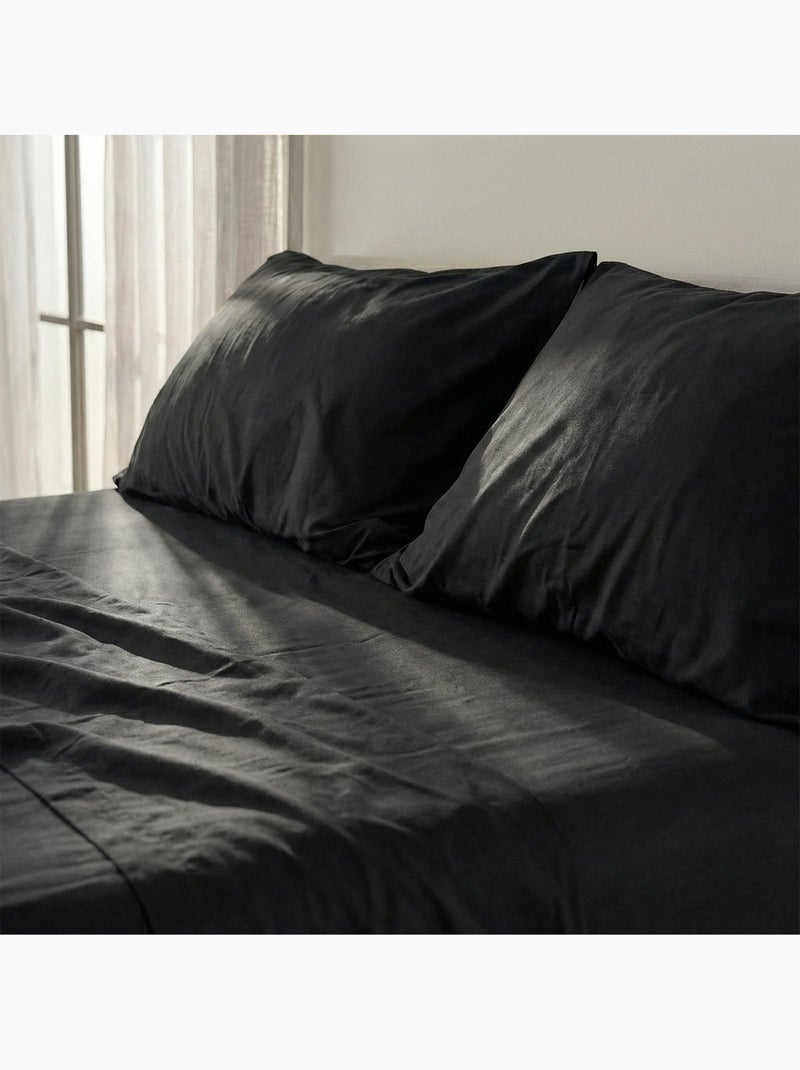 Taie d'oreiller Basic "Happyfriday" Noir - Kiabi