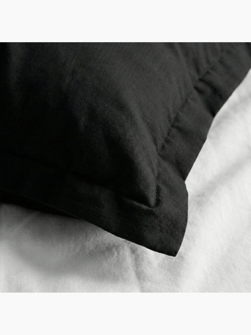 Taie d'oreiller Basic "Happyfriday" Noir - Kiabi