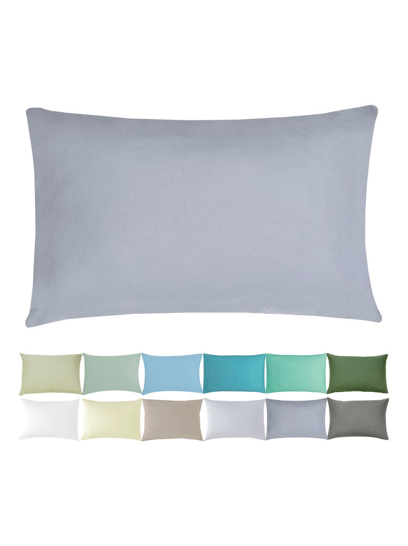 Taie d'oreiller bébé - 100% coton Bio - 'P'tit Basile' Gris foncé - Kiabi