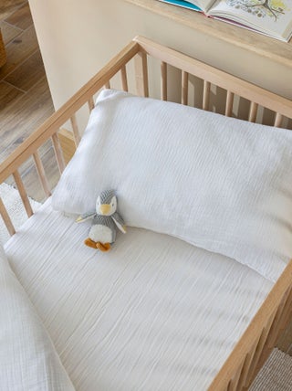 Taie d'oreiller bébé gaze de coton NOA