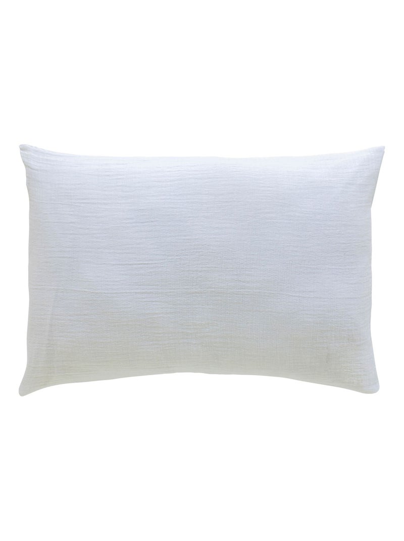 Taie d'oreiller bébé gaze de coton NOA Blanc - Kiabi