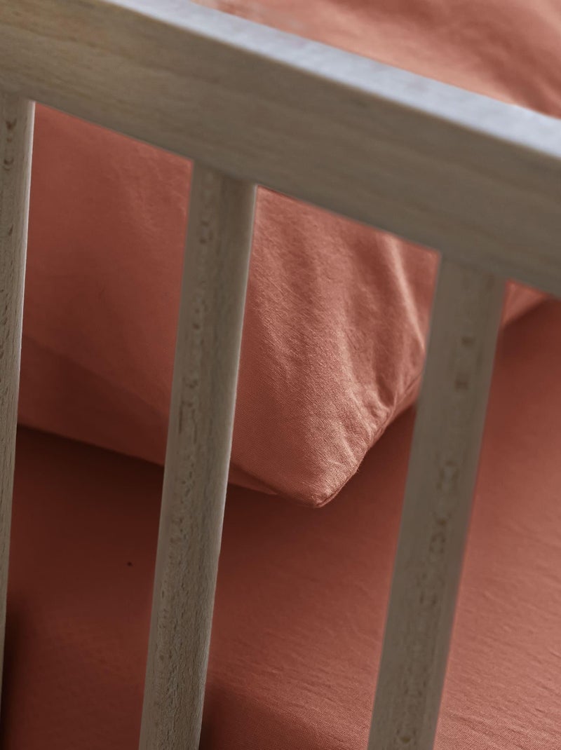 Taie d'oreiller bébé Terracotta - Kiabi