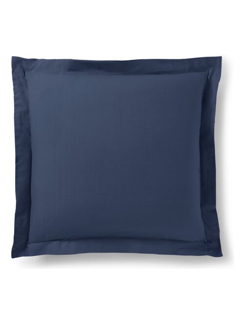 Taie d'oreiller 63 x 63 cm / 100% coton 57 fils/cm² Couleur Bleu marine