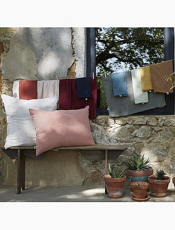 Taie d'oreiller gaze de coton Gaïa Boho