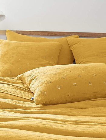 Taie d'oreiller gaze de coton Gaïa Boho